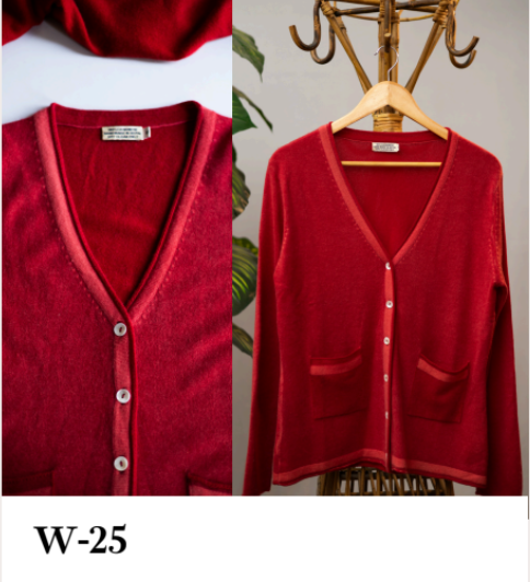 Navy Cashmere Cardigan