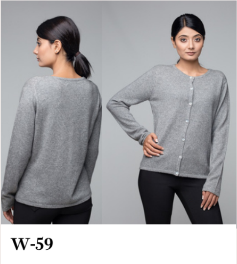 Navy Cashmere Cardigan